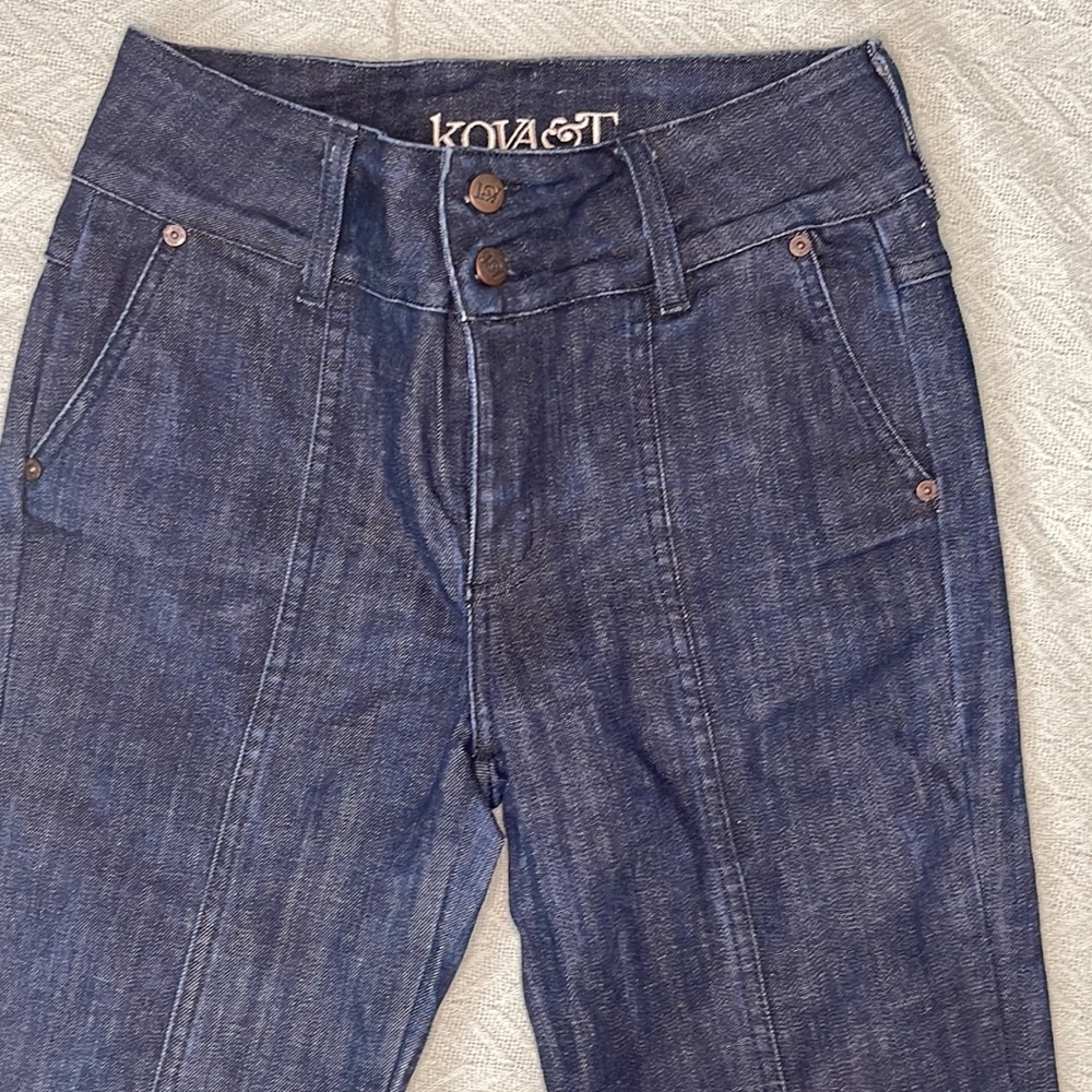 Kova & T | Boot Cut | Very Dark Wash | Y2K | 29 | Light Distressed | Excellent